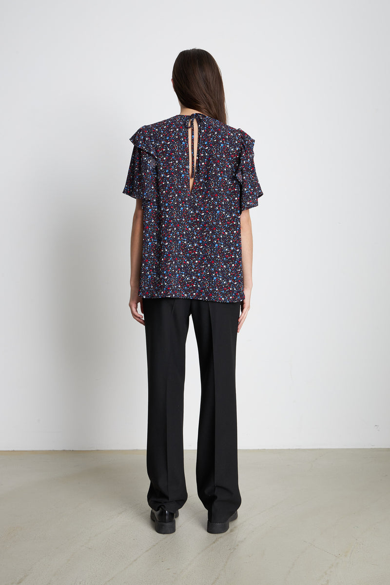 Blouse with all over print Flower Field