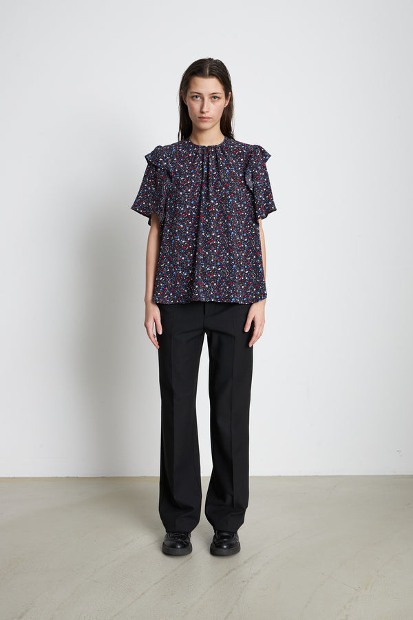 Blouse with all over print Flower Field