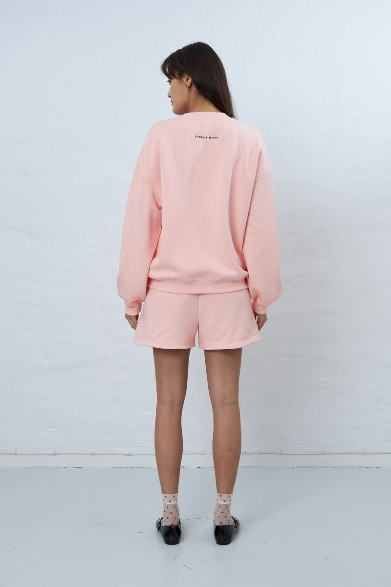 Stella Nova Casual logo sweatshirt Sweatshirt 558 Pale Pink