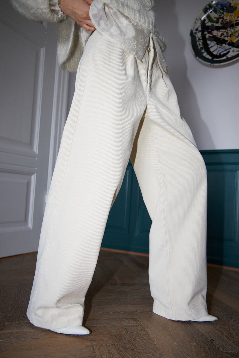 Stella Nova Corduroy pants Pants 030 Vanilla