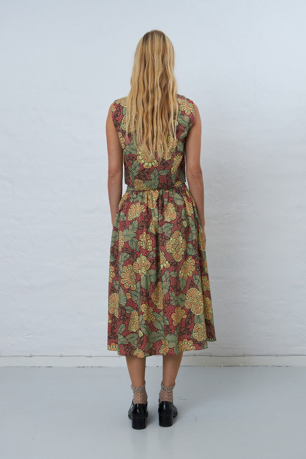 Stella Nova Flowerprinted midi skirt Skirt 760 Wild Flowers