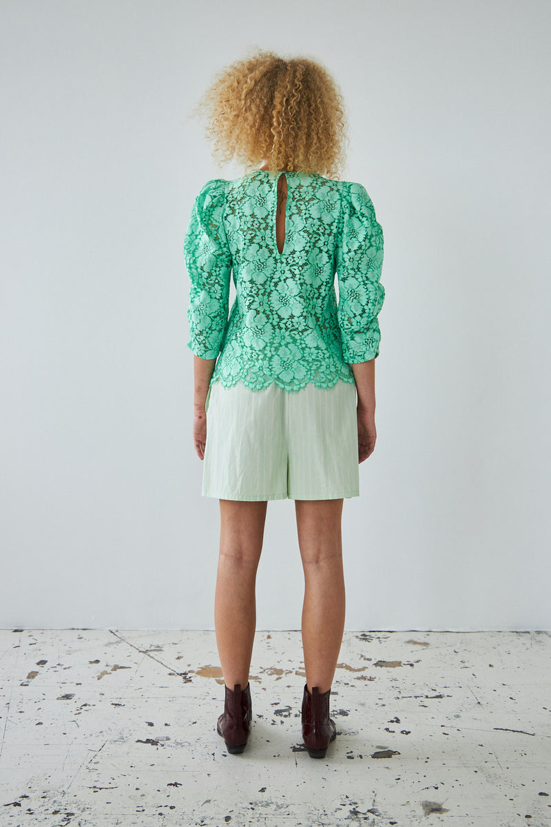 Stella Nova Lace blouse Blouse 454 Bright Mint