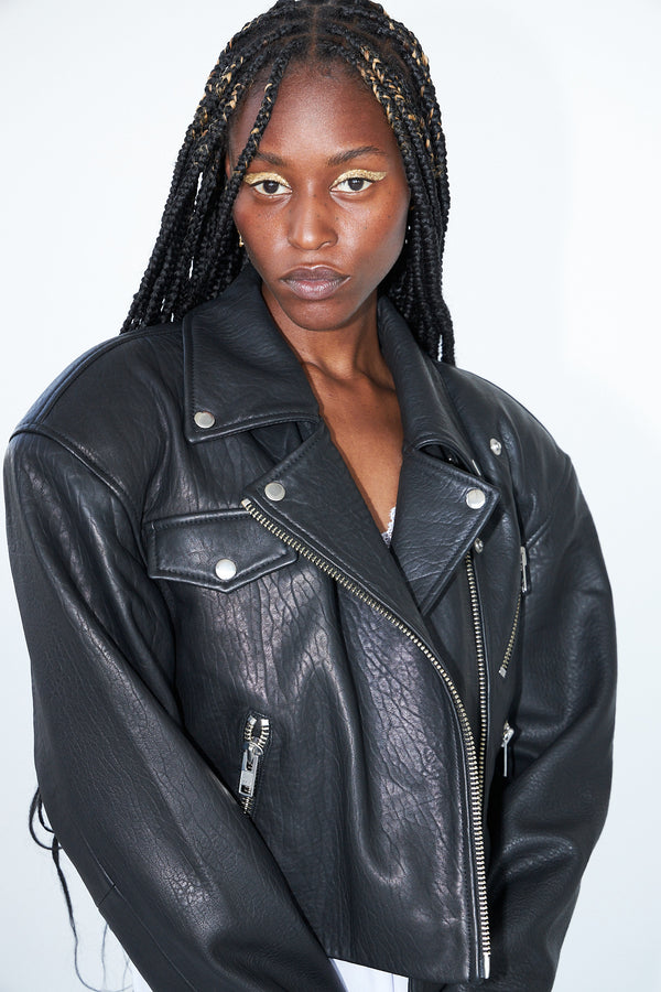 Biker Jacket Black Women Short Leather | Faux Leather Moto Jackets Women -  Women - Aliexpress